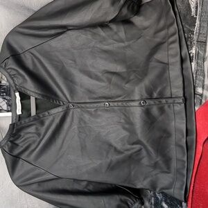Avec Les filles black faux leather